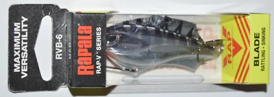 rapala rap-v rvb-6 rvb06 crt blade bait lipless crank 2.5" 1/2oz chrome tiger