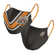 Wests Tigers NRL Kids Reversible Washable Face Mask
