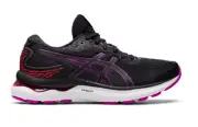 ASICS® Women's 6 B GEL-NIMBUS 24 Running Shoes in Black/Orchid