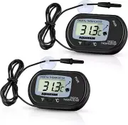 2 Pack Digital Aquarium Thermometer, Fish Tank Thermometer, Water Thermometer