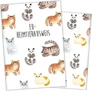 Wilhelm Fell Cover for The EU Pet ID for Animals, Personalised for Your Cat, Personal Gift Idea for Pet Owners, Protective Cover for Pet ID (Mauzi)