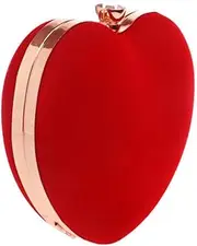 [HORIALENCE] 1Pc Chic Red Capacity Party Purse Elegant Clutch for Cocktail and Banquet Events Stylish Practical Design for Ladies
