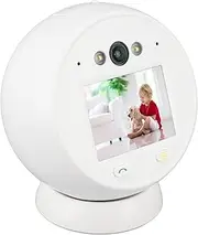 Two Way Video Camera, 1080P Indoor Home Security Camera with Noise Reduction, Nanny Camera, 2.8 Inch HD Screen, Night Vision, 120° Wide View