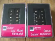 SEYMOUR DUNCAN SH-5 DUNCAN CUSTOM AND SH-2N JAZZ NECK HUMBUCKER PICKUP SET BLACK