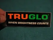 TruGlo Logo Decal 4 3/4" x 1 1/2" "When Brightness Counts" Surface Mount Sticker