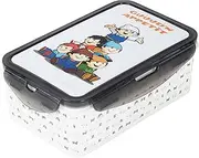 Mainzelmännchen 34995 Lunch Box for Children with 2 Removable Inserts, Plastic Lunch Box with 4 Clip Fasteners, Lunch Box for Nursery, School and Leisure
