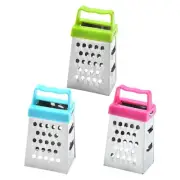 3Pcs Stainless Steel Box Grater Mini Grater Handheld Slicer Fruit Vegetable
