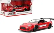 Jada Toys JDM Tuners 1:24 Scale Die-Cast 2002 Honda NSX Type-R Japan Spec – Opening Doors, Detailed Interior, Rubber Tires, Collectible for Ages 8+(Red)
