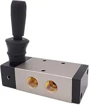 ZNRYOOJY 5/2 Way Pneumatic Air Hand Control Valve 4H410-15 1/2 Inch BSP Flow Exhaust Control Manual Valve 1Pcs