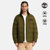 在飛比找momo購物網優惠-【Timberland】男款深橄欖色防潑水可收納外套(A2N