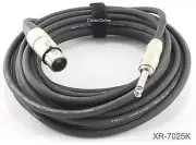 25ft. Kirlin XLR 3-Pin Female / 1/4" Mono Male Shielded OFC Microphone Cable