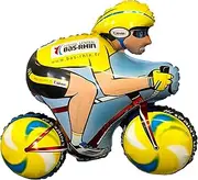 Toyland® 80cm (31") Cyclist Shaped Foil Balloon - Cycling Themed Party Balloons