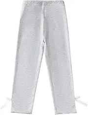[Generic] Toddler Girls Bell Bottoms Pants Color Sweet Bowknot Bottom Pants Girls Wheelchair