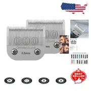Ceramic & Stainless-Steel 000 Clipper Blades - 2 Pack for All Andis/Oster Models