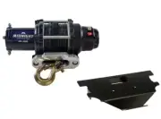 Viper 50 Ft Winch 3000 lb Black w/ Mount For Honda Big Red 200 1982-1984