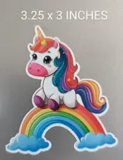 3.25" Unicorn Rainbow Decal Sticker Happy Kids Support Pride Cute Horse Fantasy