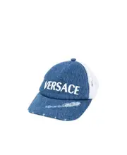 distressed denim baseball cap S,M Blue