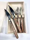 Handmade 4-Piece Japanese Steak Knife & fork Set | Raikou