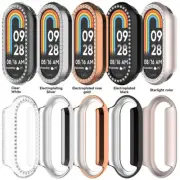 Hollowed PC Protective Cover Shell Diamonds Case for Mi Band 9/9 NFC Smartwatch