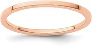 [JewelryWeb] 14kr 1.2mm Flat Stackable Band Ring Size 9.5-Stackable-Ring for Women and Men