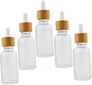 5pcs Essential Oil Dropper Bottles Glass Aroma Oil Containers Leak Travel Perfume Vials with Dropper Design for Aromatherapy and Liquid Storage