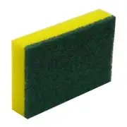 NAB Green and Yellow Commercial Sponge Scourers 10 Pack