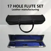 PU Leather Flute Storage Case Flute Box Flute Protective Handbag Padded Bag