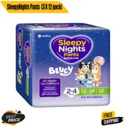 Babylove Sleepynights Pants 2-4 Years (12-18Kg) 36 Pieces (3 X 12 Pack) | NEW AU