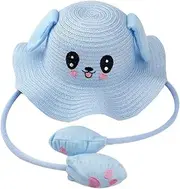[WRITWAA] Breathable Fishing Hat Hats Hats Sun Hats for Stitch Hat with Moving Ears Sun Hat Bucket Hat Bucket Hats for Ear Hat Beach Hat Sunblock Cap Blue