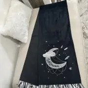 embroidered velour halloween table runner nwt 14x72 haunted house moon black