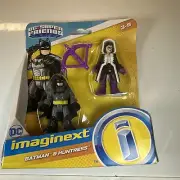 Imaginext Batman & Huntress Figure Set NIP 2019 Fisher Price DC Super Friends