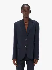 single-breasted blazer UK8,UK6 Black