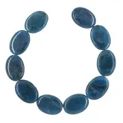 10PC Natural Apatite Flat Oval Beads ap. 13x18mm #85169
