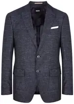 Boss Wool-blend Blazer - Navy - 48 (UK38 / M) 48 (UK38 / M)