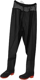 [TOGEVAL] 1set Non- PVC Wading Trousers for Fishing and Outdoor Activities Comfortable High Rain Boots Insoles Waist-high Design
