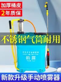 在飛比找樂天市場購物網優惠-農用背負式手動噴霧器手壓式高壓打藥機植保手搖噴霧機消毒防疫