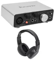 Focusrite ITRACK SOLO LIGHTNING USB Audio Recording Interface+Headphones