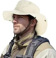 [ZOORON] Cotton Boonie Hat Summer Outdoor Fishing Bucket Hats Wide Brim Beach Hiking Safari Sun Hat Floppy for Women Men