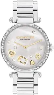 [Coach] Cary Women's Watch, Timeless Elegance with a Mother-of-Pearl Dial, Perfect for Any Occasion, Water-Resistant,