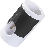 DRESSOOS 1pc Automatic Toothpaste Dispenser and Toothbrush Storage Holder Wall-Mounted Punch Design for Bathroom and Kitchen Finish and Easy to Use