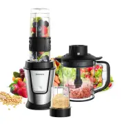 Blender and Food Processor Combo, 700W Portable Juicer,Personal Blender,Meat ...