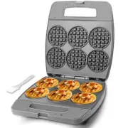 Multi Mini Waffle Maker Machine, Bake 6 x 3 Inch Small Waffles, Perfect for F...