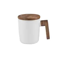 在飛比找PChome24h購物優惠-北歐風原木柄杯 相思原木馬克杯 情侶陶瓷對杯 茶杯 交換禮物