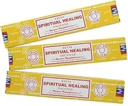 Satya Nag Champa Spiritual Healing 100% Natural incense Sticks | 3 Packs | Handmade Incense Sticks | Used for Stress Relief, Spiritual Decor, Smudging and Meditation