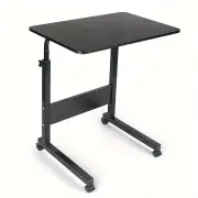 NNETM Black Lift Table Desk with Pulley to Adjust Height