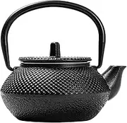 GRIRIW Mini Cast Iron Teapot Decorative Kettle Retro Design Vintage Style for Home Decoration Office Display Present for Tea Lovers and Craftsmanship