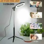 LED Ring Light Phone Selfie Camera Photo Studio Video Dimmable Tripod Stand Lamp