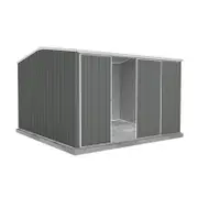 Absco Sheds 3.0 x 3.0 x 2.06m Woodland Grey Ezislider Double Sliding Door Garden Shed