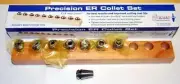 8 Pcs. Techniks ER 16 3mm to 10mm x 1mm Steel Sealed Coolant CNC Collet Set