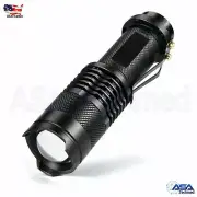 Outdoor Portable Mini 300LM Q5 XPE+COB Waterproof LED Zoomable Flashlight